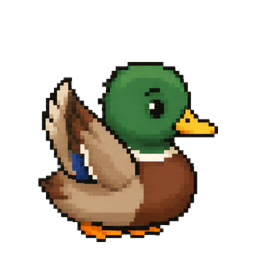 Paddle the duck waving
